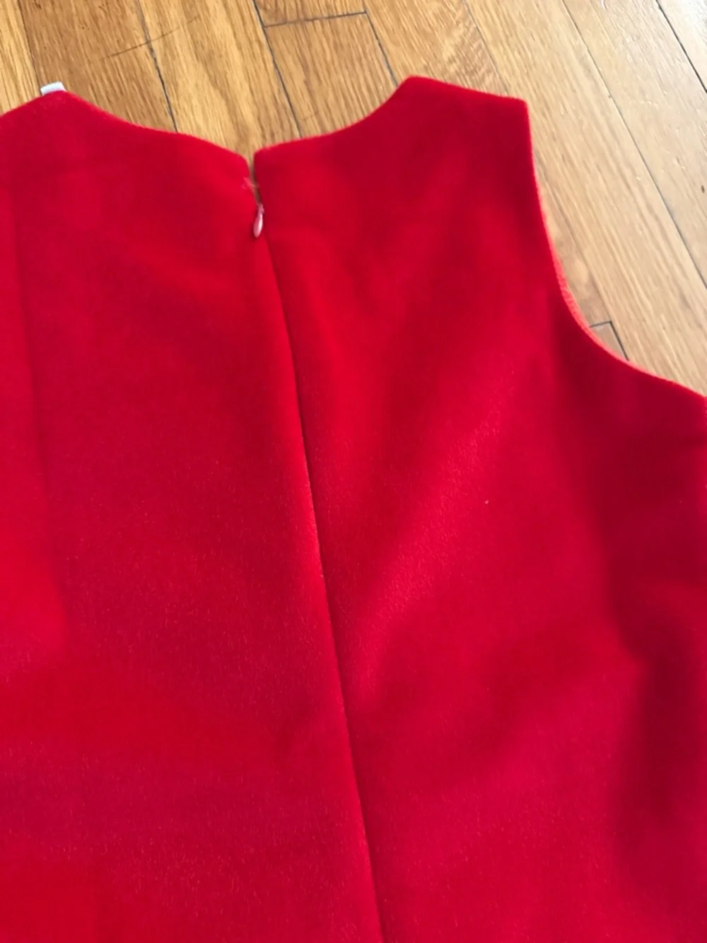 Lola And the Boys red velvet bow embellished holiday girls dress 10Y